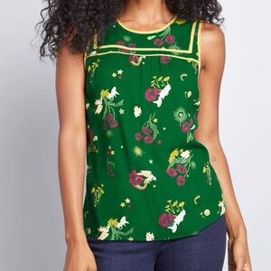 ModCloth Peppy Piping Sleeveless Top in 2X